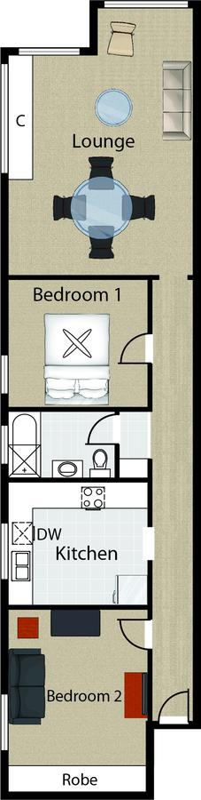 Waterfront Apartment Brimming With Inspirational Artwork - Accommodation in Surfers Paradise 1